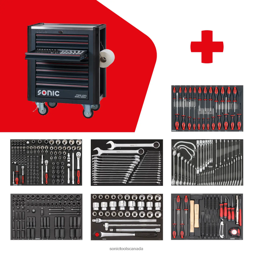 Sonic Filled Toolbox Next S9 368-Pcs Latest F0882J17