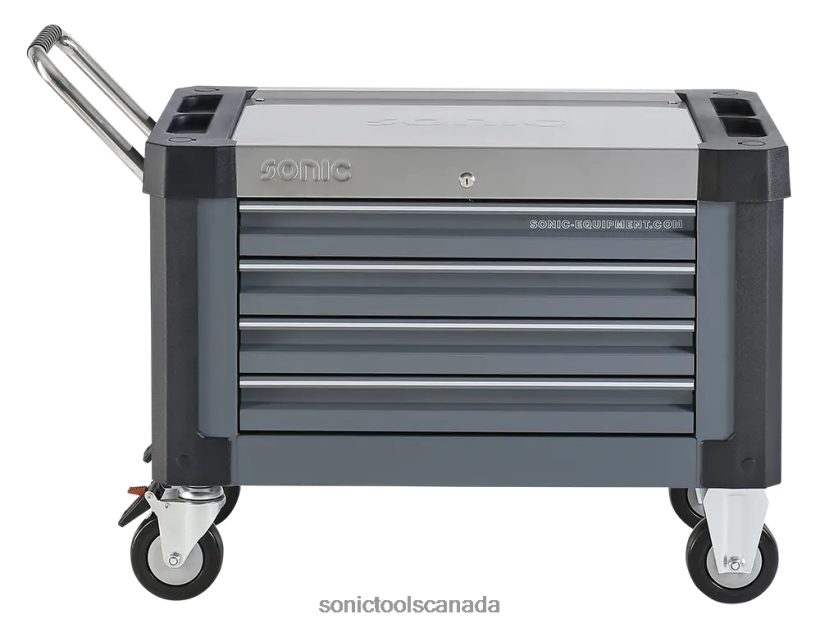 Sonic Empty Topbox Trolley S9 4 Drawers Dark Grey (Ral7011) Classic F0882J182