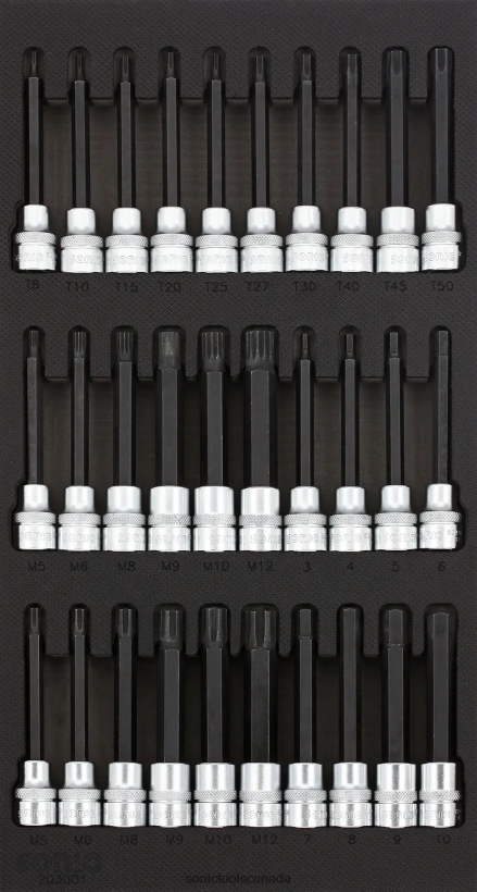 Sonic Bit Socket Set 3/8" Sfs 1/3 30-Pcs Reliable F0882J794