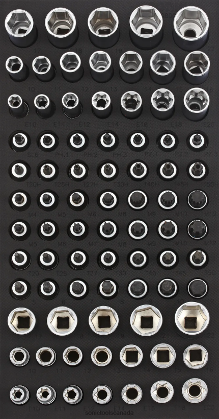 Sonic Bit Socket Set 3/8" Sfs 1/3 80-Pcs Classic F0882J218