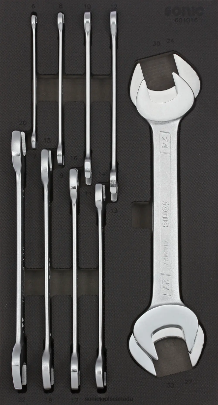 Sonic Double Open Wrench Set Sfs 1/3 10-Pcs Classic F0882J804