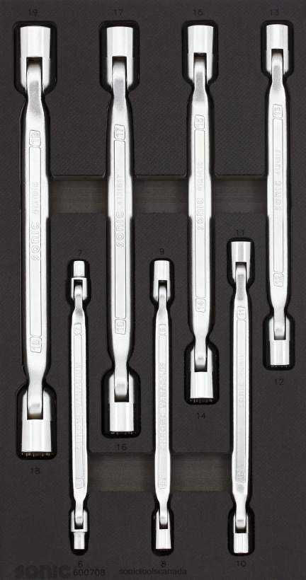 Sonic Hinged Socket Wrench Set Sfs 1/3 7-Pcs Latest F0882J815