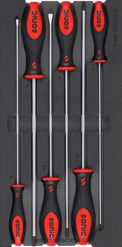 Sonic Long Screwdriver Set Sfs 1/3 6-Pcs Reliable F0882J818