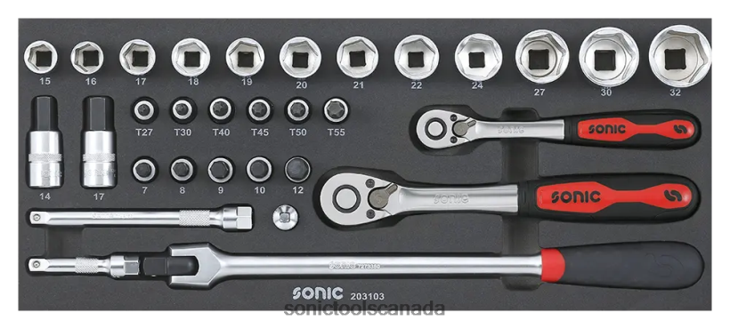 Sonic Combination Set 3/8" Toolbox 4730414 31-Pcs (Motorcycle) Classic F0882J194