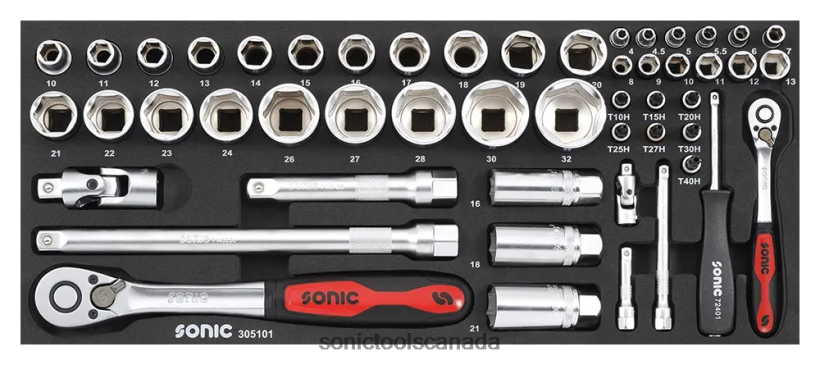 Sonic Socket Set For Toolbox 4730414 51-Pcs Reliable F0882J200