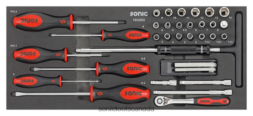 Sonic Socketset 1/4" For 4730424 32-Pcs (Motorcycle) Latest F0882J201