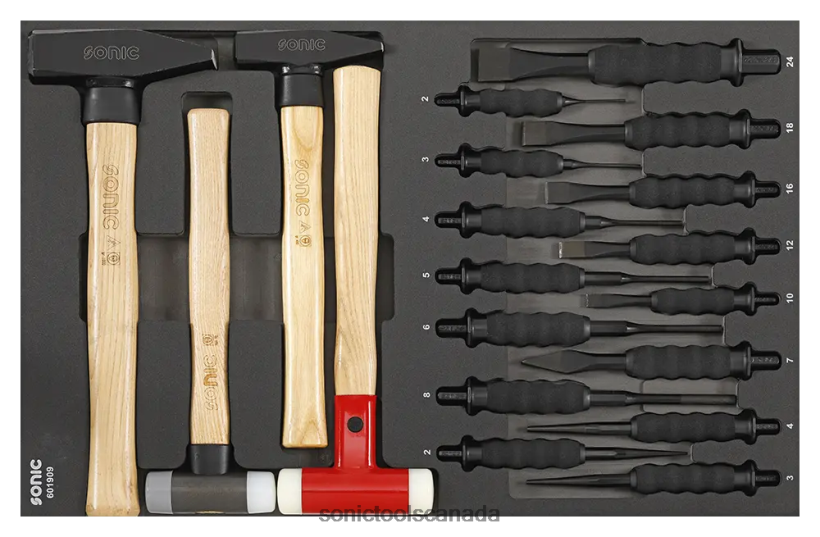 Sonic Chisel & Hammer Set Sfs 19Pcs (Heavy Duty) Latest F0882J229
