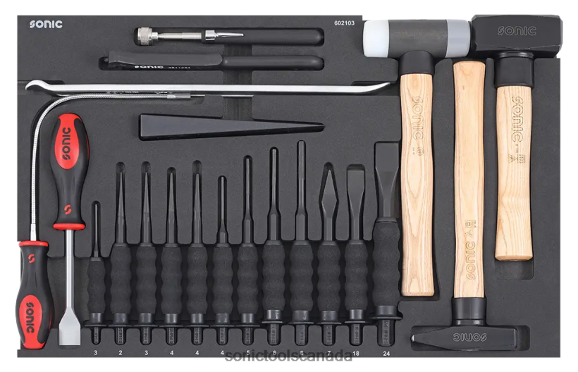 Sonic Chisel & Hammer Set Sfs 21-Pcs Reliable F0882J232