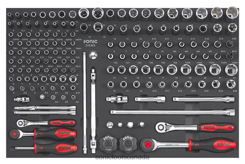 Sonic Eva 163Pc 1/4"&3/8"Set Practical F0882J853