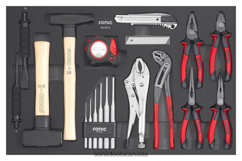 Sonic Eva 18Pc Chisel&Pliers&Hammer Latest F0882J855