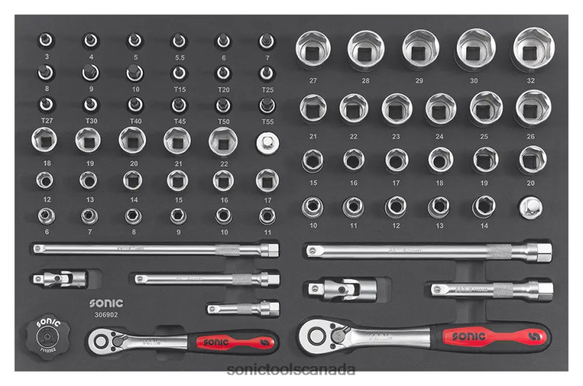 Sonic Eva 69Pc 3/8"&1/2" Set Practical F0882J861