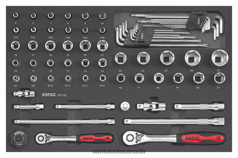 Sonic Eva 71Pc 3/8" & 1/2" Combination Set Latest F0882J863