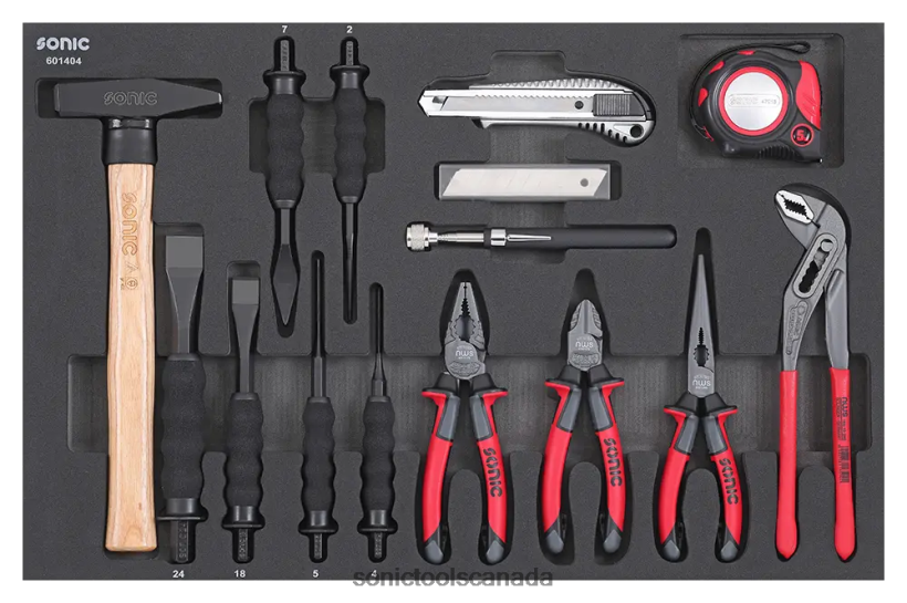 Sonic Pliers Chisel And Hammer Set Sfs 14-Pcs Reliable F0882J874