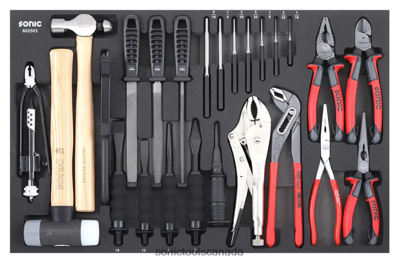 Sonic Pliers & Punch Set Sfs 25-Pcs (Aviation) Reliable F0882J870