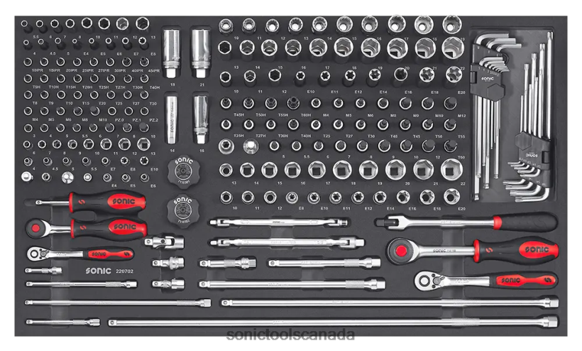 Sonic Ejumbo 207Pc 1/4 & 3/8 Combination Set Reliable F0882J244