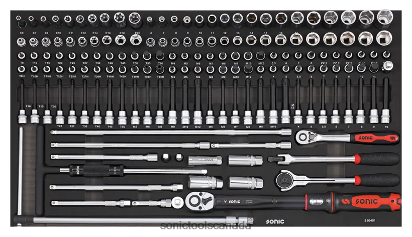 Sonic Socket Set 3/8" Sfs 164-Pcs Reliable F0882J918