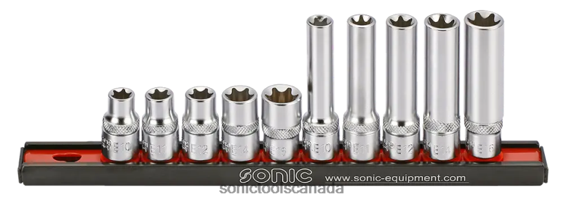 Sonic Socket Set 3/8" Tx-E On Rail 10-Pcs Practical F0882J949