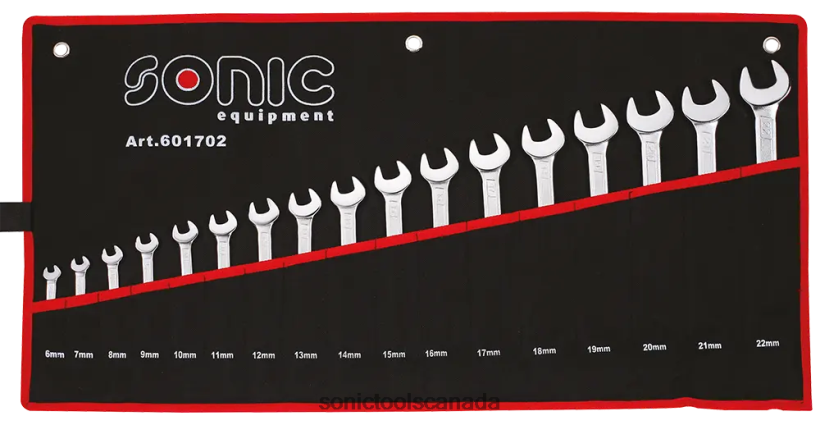Sonic Combination Wrench Set In Pouch 17-Pcs Reliable F0882J340