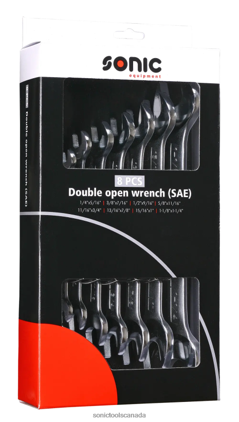 Sonic Double Open Wrench Set (Sae) 8-Pcs Classic F0882J342