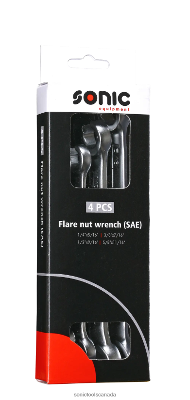 Sonic Flare Nut Wrench Set (Sae) 4-Pcs Practical F0882J343