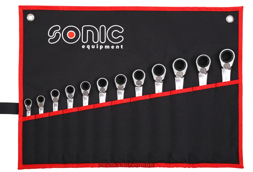 Sonic Reversible Ratcheting Wrench 12Pt.In Pouch 12-Pcs Classic F0882J346