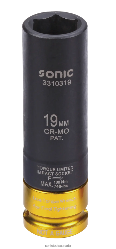 Sonic Torque Impact Socket 1/2" 19Mm Reliable F0882J2082