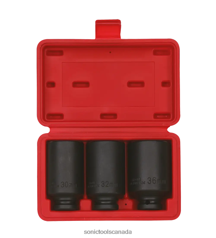 Sonic Hub Nut Impact Socket Set 1/2" 12-Pt. 3-Pcs. Practical F0882J587