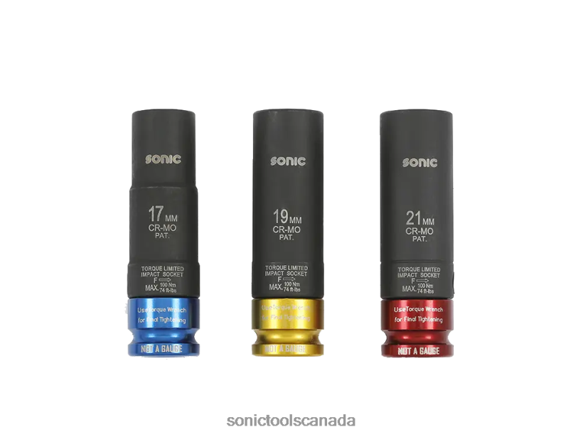 Sonic Torque Impact Socket Set 1/2" 3-Pcs Classic F0882J594