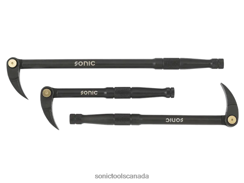 Sonic Indexable Ratcheting Pry Bar Set 3-Pcs. Practical F0882J607