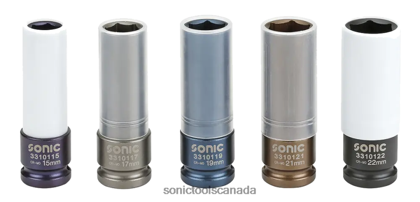 Sonic Wheel Socket Set 1/2" 5-Pcs Reliable F0882J704